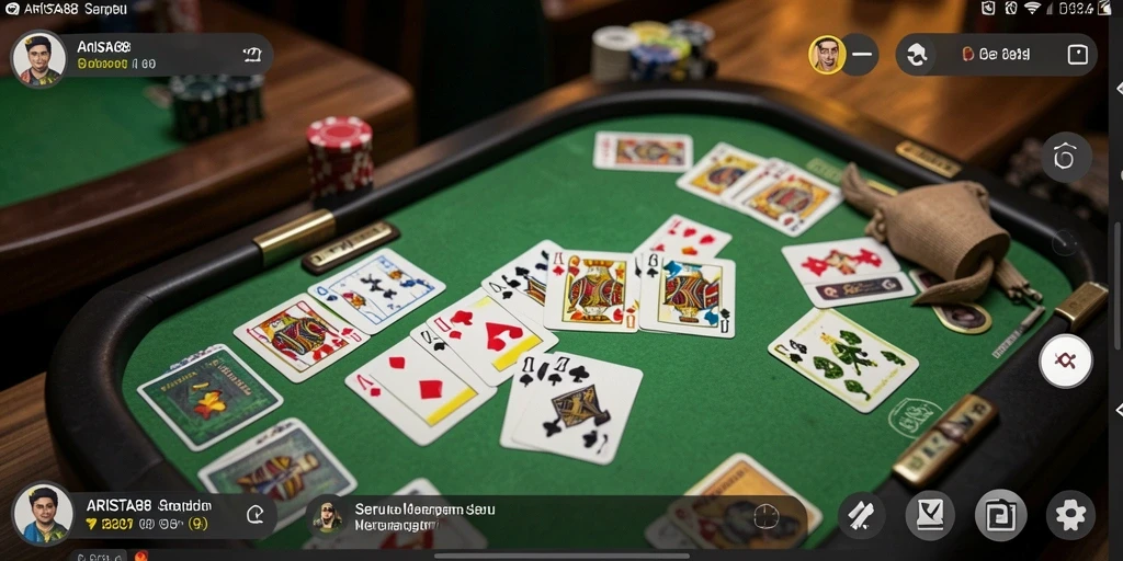 Screenshot gameplay seru ARISTA88 saat bermain Gaple.
