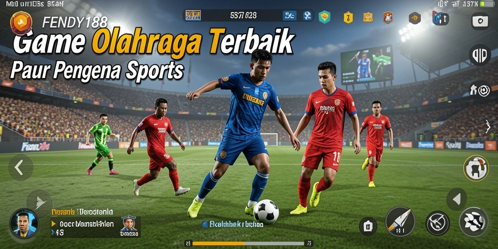 Tampilan gameplay seru dalam FENDY188 yang menggambarkan aksi olahraga.