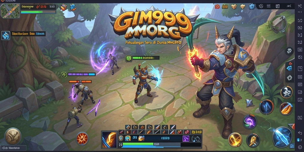 Tampilan gameplay GIM999 yang seru dan menantang di dunia MMORPG.