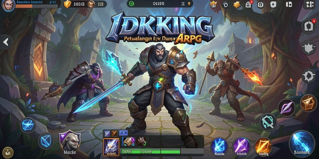 Screenshot gameplay ARPG IDRKING yang memukau dan penuh aksi.