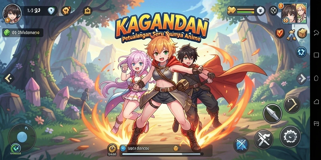 Tampilan menarik dari gameplay seru KAGANDAN.