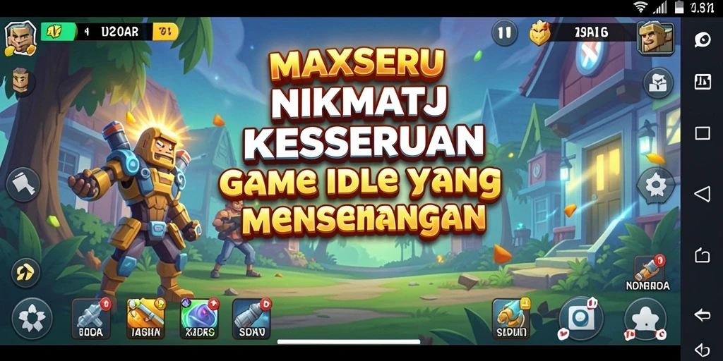 Screenshot MAXSERU menampilkan aksi gameplay Idle yang seru.