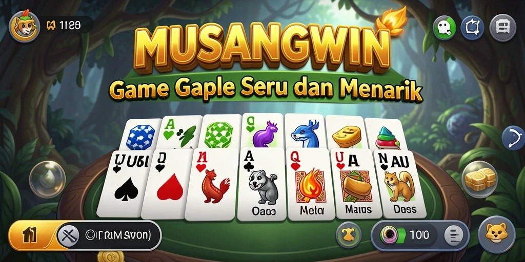 Tampilan gameplay Gaple yang seru dan penuh strategi.
