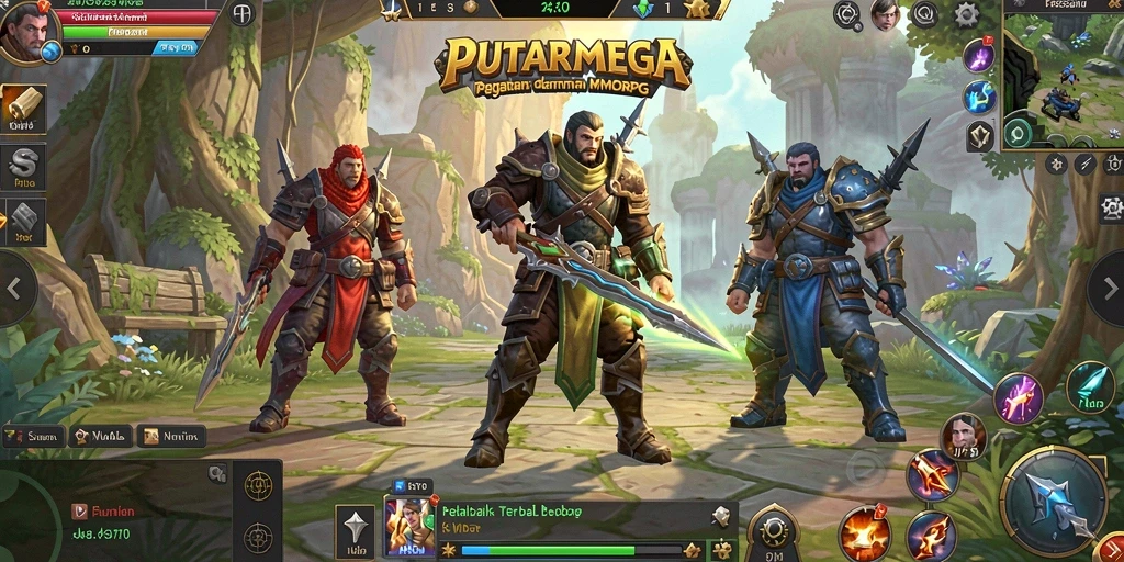 Tampilan utama gameplay PUTARMEGA dengan visual yang memikat.