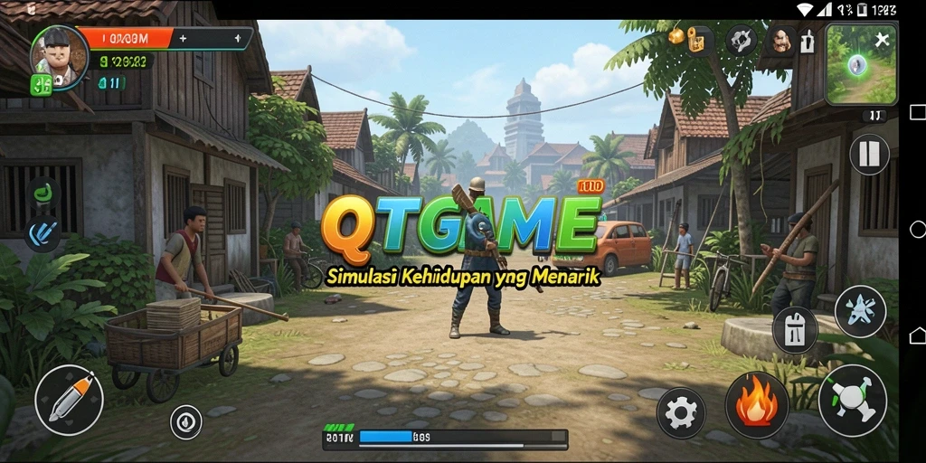 Screenshot QTGAME menampilkan momen gameplay yang seru dan interaktif.