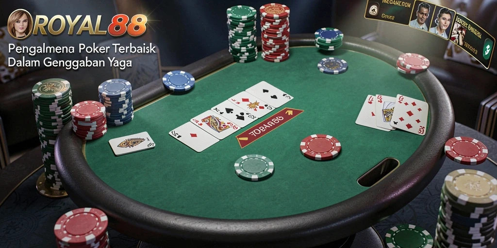 Tampilan gameplay seru ROYAL88 dalam sesi Poker.