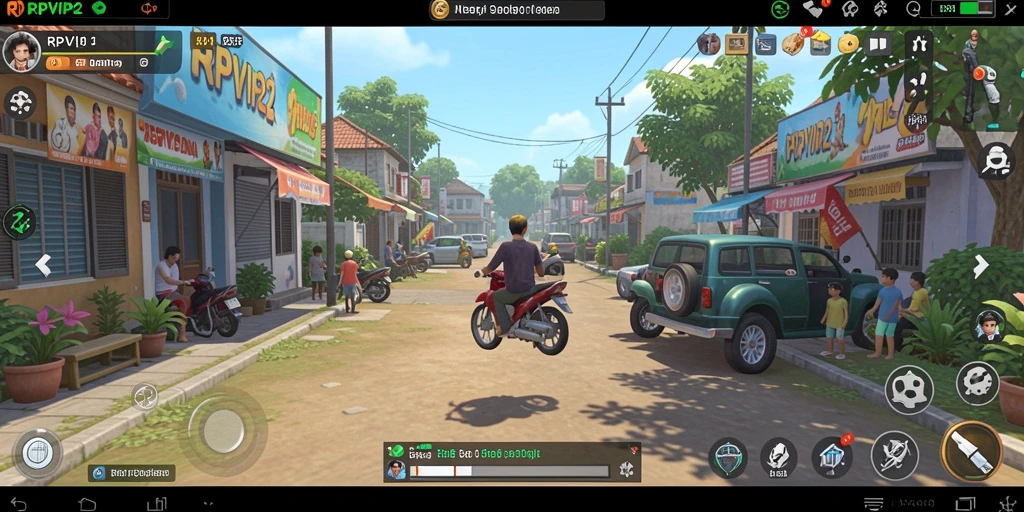 Tampilan gameplay RPVIP2 yang seru dan penuh warna.
