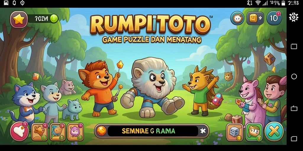 Screenshot RUMPITOTO menampilkan gameplay Puzzle yang seru dan menantang.