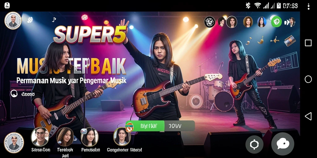Gambaran permainan SUPER5 yang menarik dan seru.