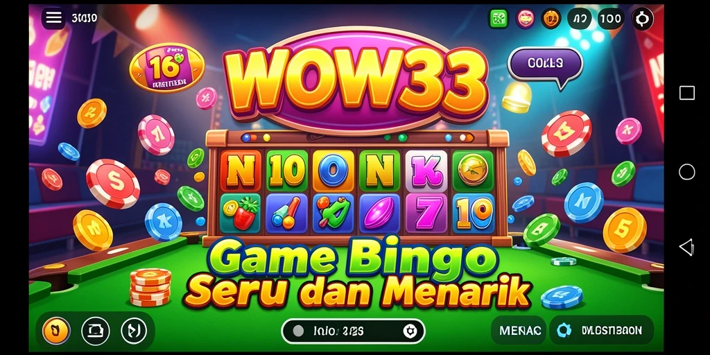 Tampilan gameplay Bingo yang mendebarkan di WOW33.